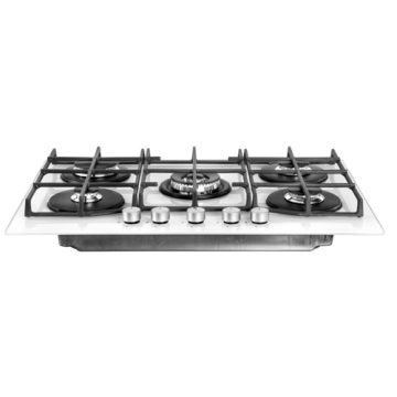 White Stainless Steel Gas Hobs 75CM