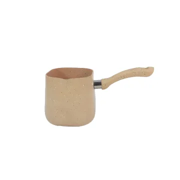 New Design Pressed Aluminium Non-Stick Coating Turkish Coffee Pot & Square Warmer Cookware Set - HUOCHU