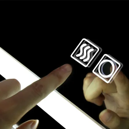 Smart LED Illuminated Rectangle Mirrors with Attached Lights