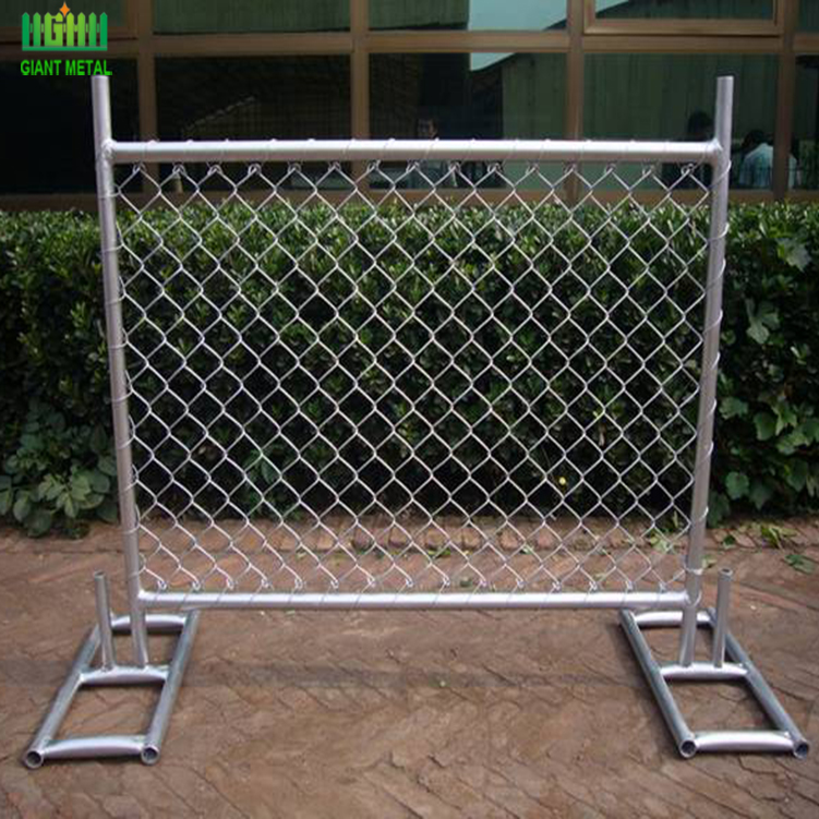 cheap temporary panel portable construction chain link fence