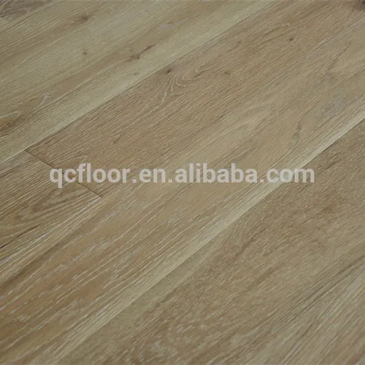 multi-layer white washed 12mm oak parquet wood flooring