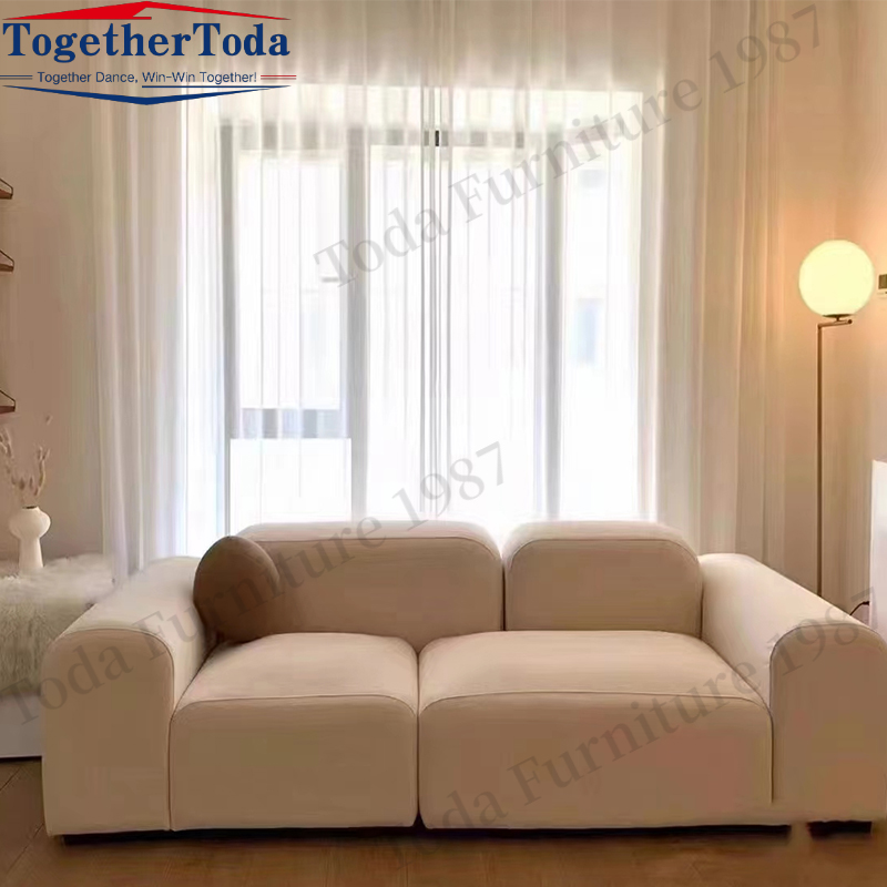 Sofa de tissu d'appartements de salon