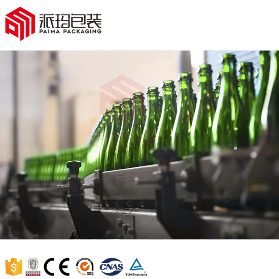 3-in-1 Automatic Glass Bottle Alcohol Filling Machine - Monoblock Rotary Type