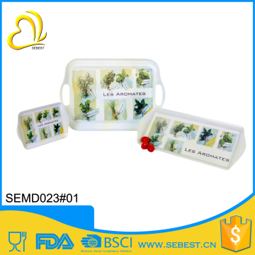 best quality assurance melamine square tea tray set