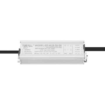 40W-56W LED Driver 0-10V Dimming, 600mA-1200mA Panel Lamp Single Output Smooth Dimmable