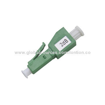2dB LC/APC Attenuator with Continuous Light-absorbing and Metal-iron Doped Fiber