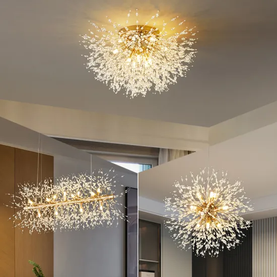 Dandelion Fireworks Crystal Pendant Lamp