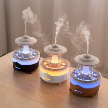 UFO Ultrasonic Humidifier: 350ml Aroma Diffuser with LED Lights