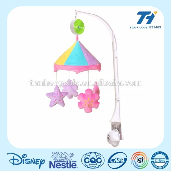Flower hanging musical mobile with EN71 standard and sound box