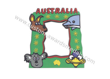 2d Customized Silicon, Australia Soft Pvc Photo Frame For Business Promotion, Souvenir Gift