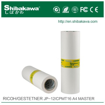 High Speed duplicator gestetner master roll JP-12/CPMT16 for JP1210/1230/1235 machine