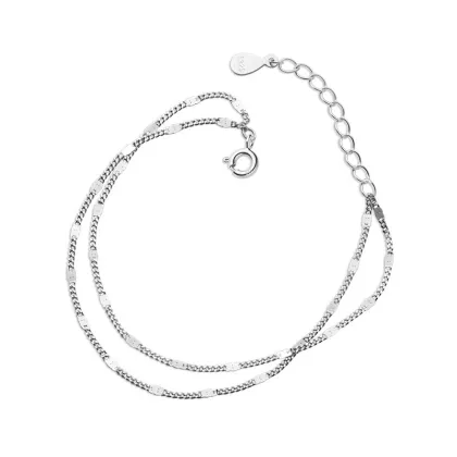 Korean Fashion 925 Silver Jewelry Lucky Charm Bracelet