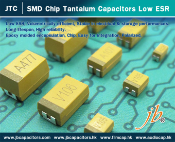jbCapacitors Released JTC Low ESR Solid Tantalum Capacitor