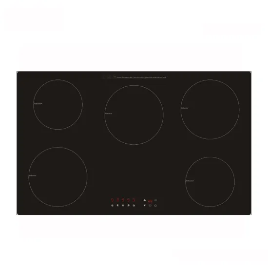 2024 New Design Custom Built-in Induction Cooktop with Touch Screen, 5 Plate Burner Electric Stove