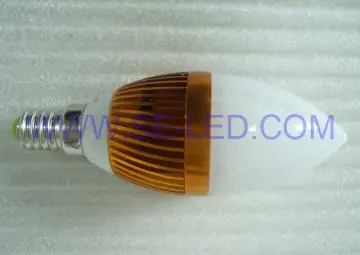 3W E14 E17 B15 LED Candle Light with Light Pine