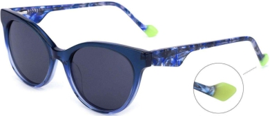 C4 Acetate Spectacle Frame  Gradient Transparent Dark Blue