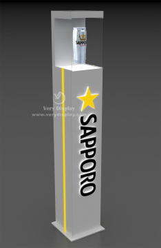Floorstand light bottle display