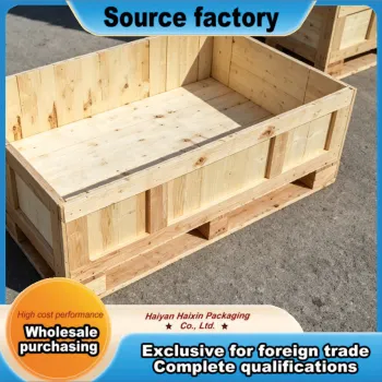 Breathable Plastic Box With Wood Base