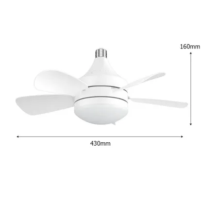 Sunled Ceiling Lamp Fan: Large Airflow, Noiseless LED Ceiling Fan with Light and Remote