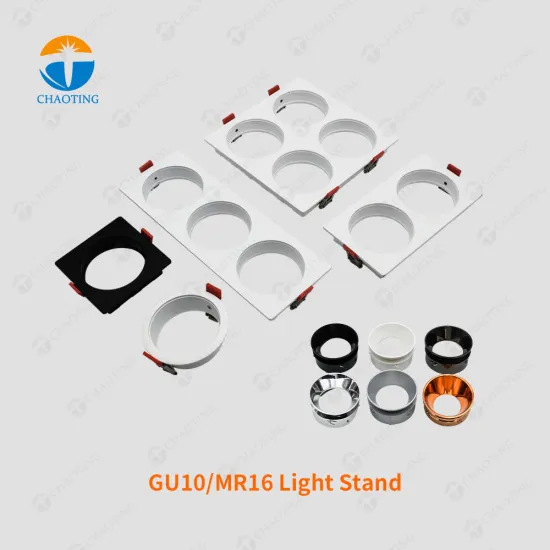 Aluminum GU5.3 GU10 Ceiling Down Light Housing for LED COB Modules