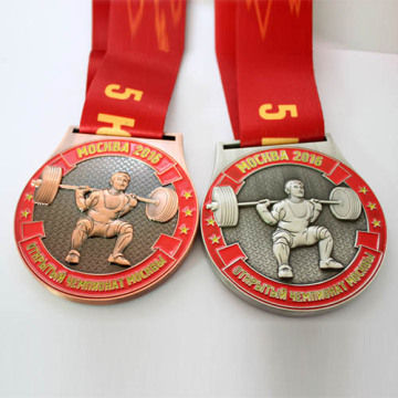 Custom Casting Antique Copper Gymnastics Medal