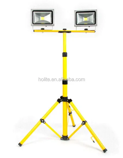 Bright Light Portable Adjustable Tripod LED Work Light 2x50W