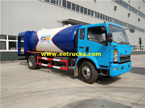 15cbm HOWO Propane Gas Delivery Trucks