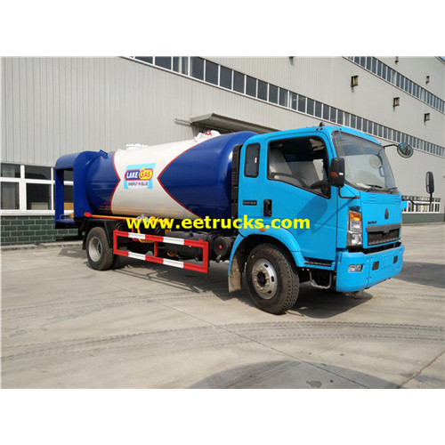 Camions de livraison de gaz propane de 15cbm HOWO