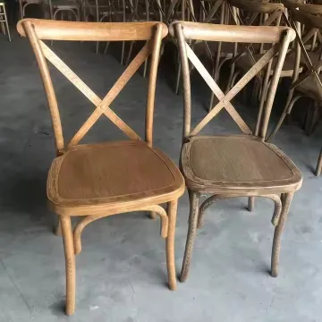 Resin Wood Grain Color Stackable Natural Wedding Dining Chair
