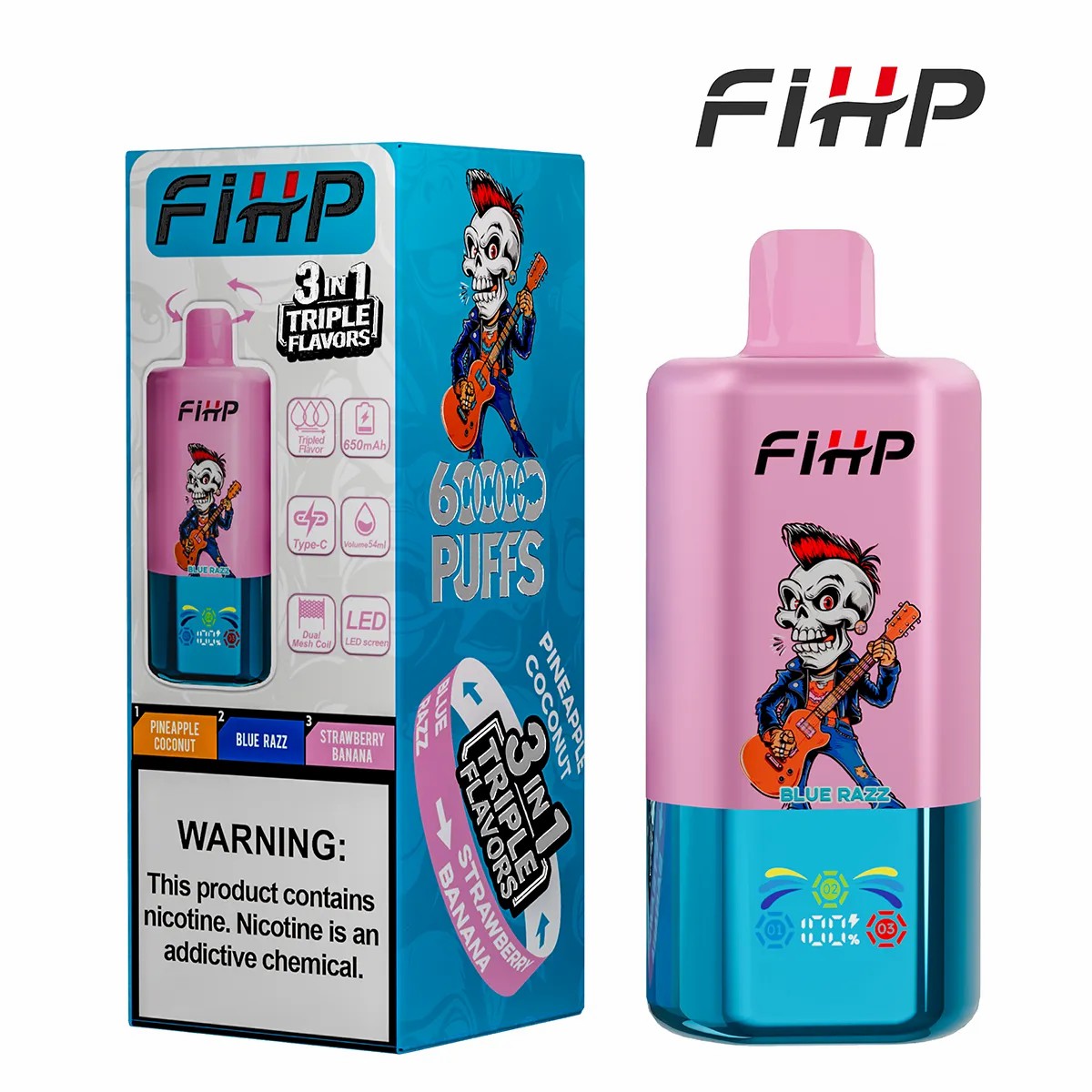 Fihp 3in1 Triple 60k vape ดั้งเดิม