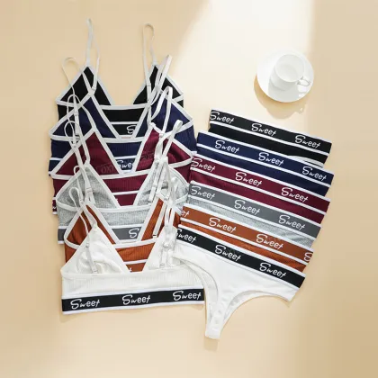 OXYGEN SECRET Wire-Free Bralette and Thong Set