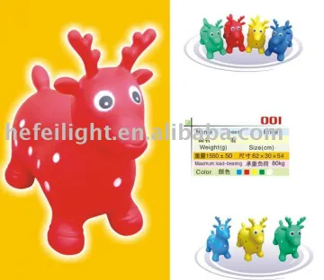 Inflatable deer toy with PVC