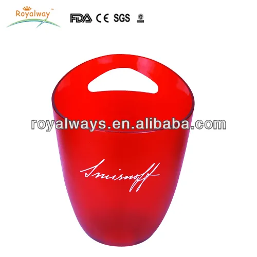 Custom Plastic Single Handle Ice Bucket