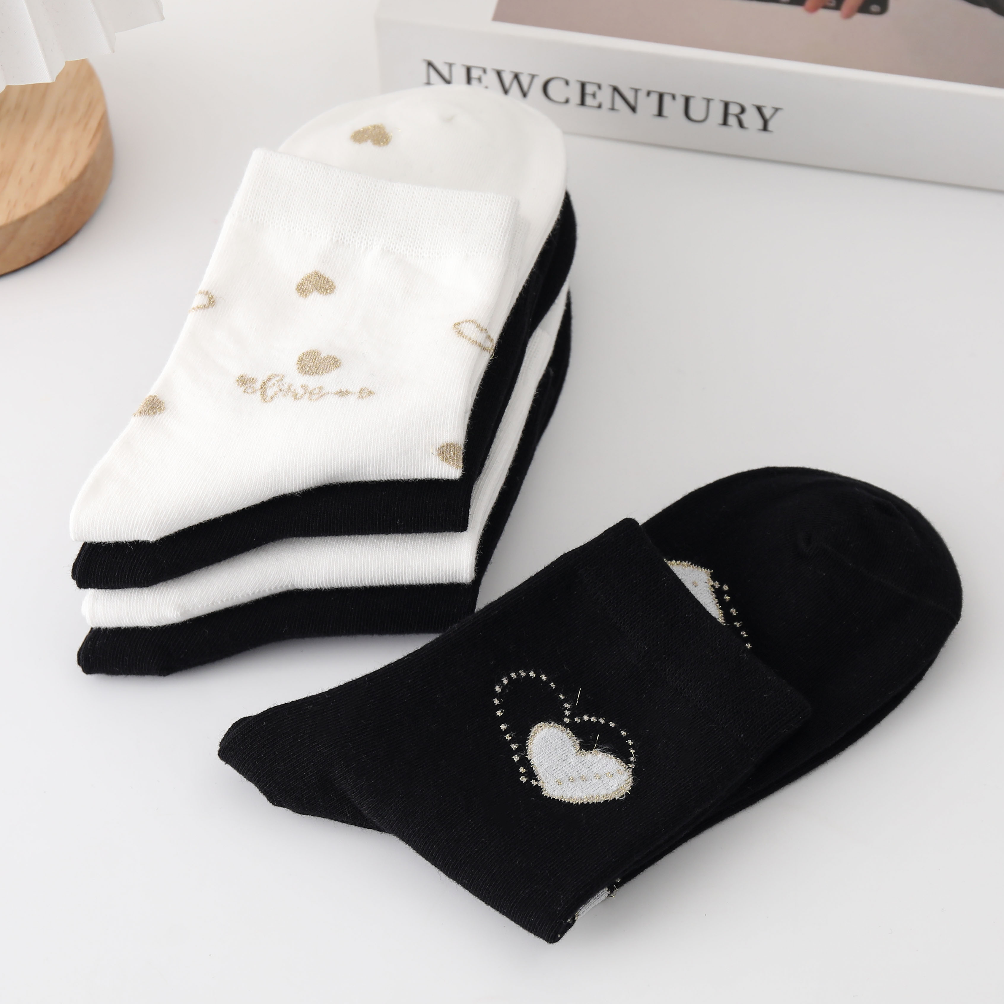 Жаночы залаты провадныя шкарпэткі сярэдняга крыніча