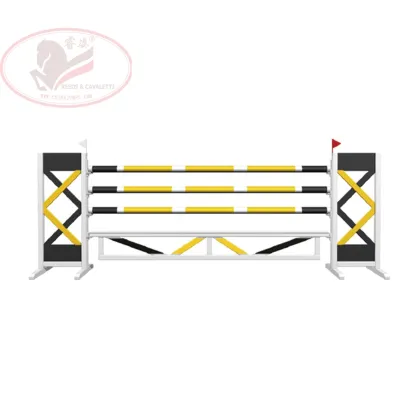 Aluminum Barriers and Standards for Horse Jumps