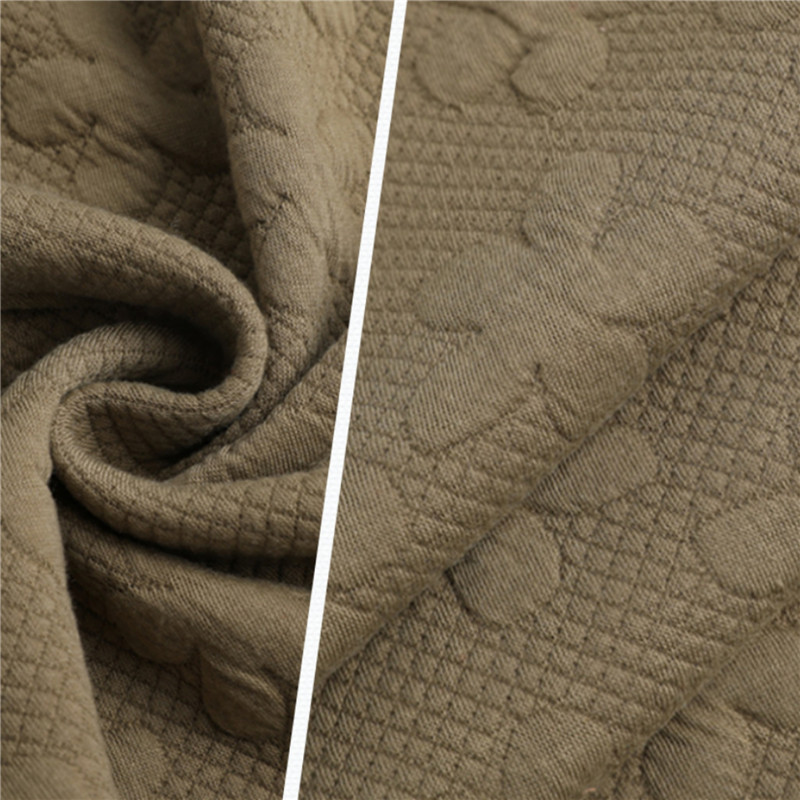 Elegant Brown Bayby Pajamas Air Layer Knitted Fabrics 3