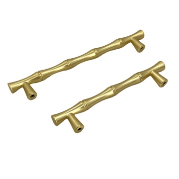 Modern Simple K Gold CP MAB Bronze Bamboo Handle Cabinet Door Drawer Handle