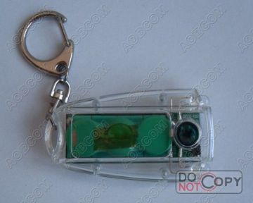 Mini Solar Rechargeable Keychain Led Torch, Transparent Acrylic Super-white Led 2 Pcs Solar Energy Flashlight
