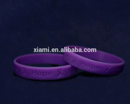 2016 hope faith love ribbons silicone bracelet
