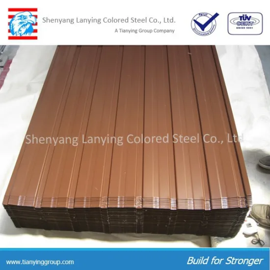 Corrugated steel sheet for roof and wall