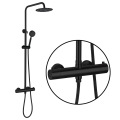 Shower Systemt with Adjustable Slide Bar Polished Chrome