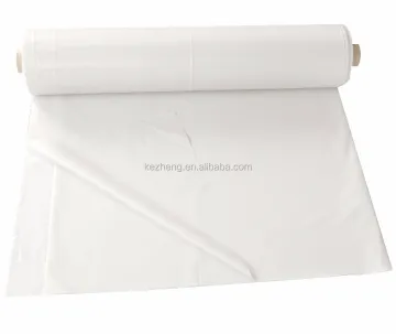 Clear poly sheeting for industrial and construction use