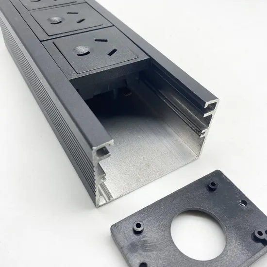 Customized Industrial Extruded Aluminium Profiles for Electrical Socket Enclosures