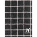 Black Plaid Jaccquard Knit