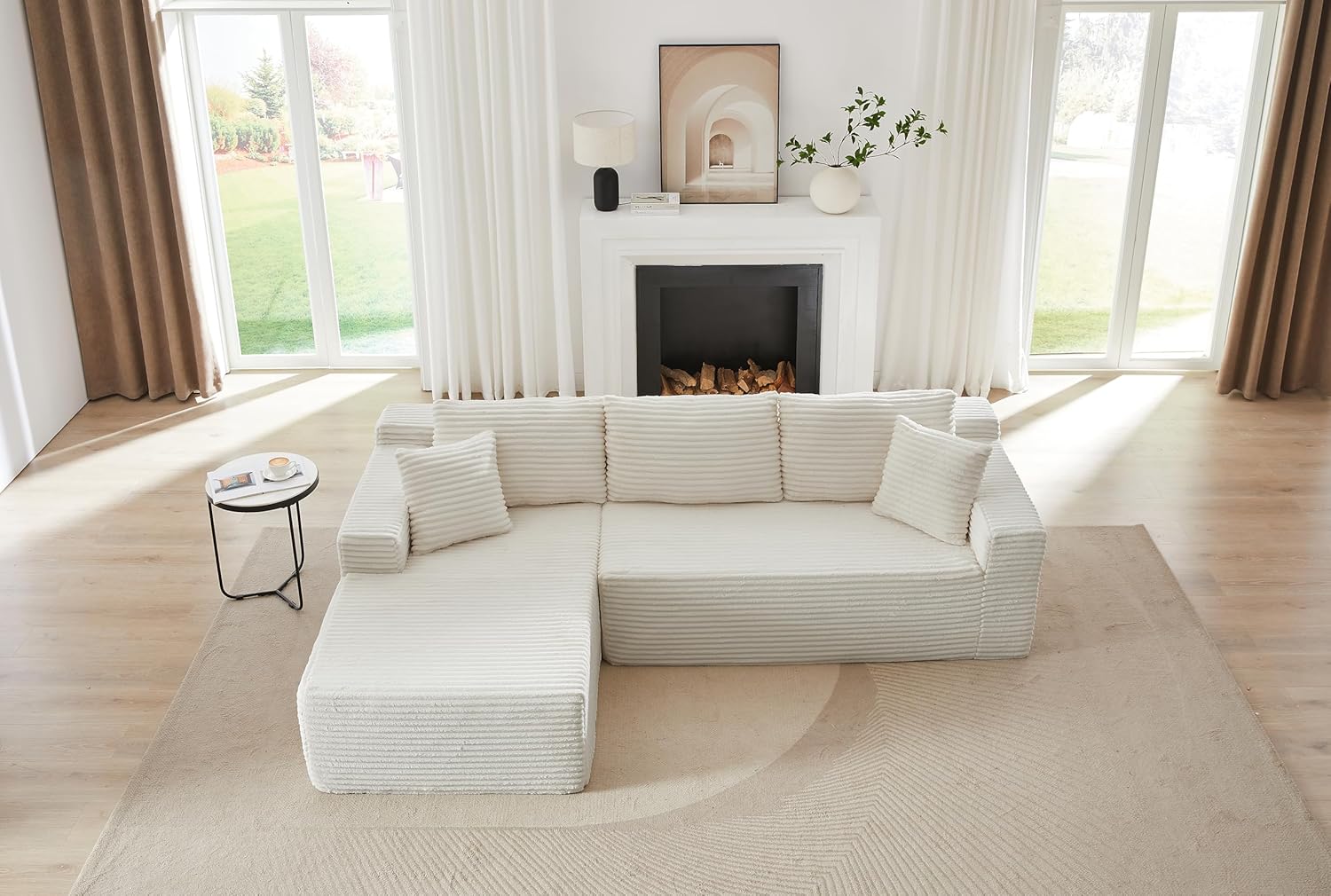 Compressible L-Shaped Sofa