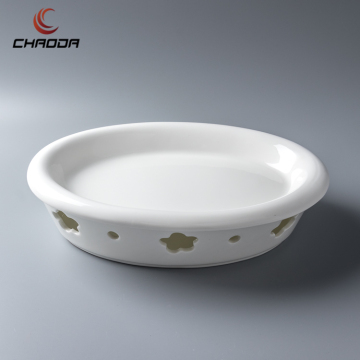 2024 Top Selling Oval Ceramic Dishes with Lid & Candle Heaters