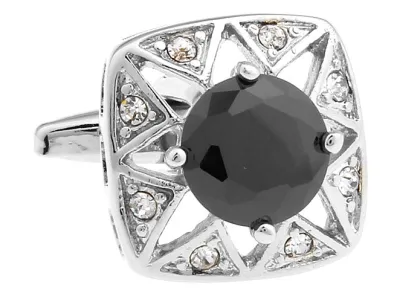 Octagon Skeleton Black Ziron Cufflinks Customized Mens Cufflinks