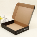 black shipping corrugated mailer box for clothes