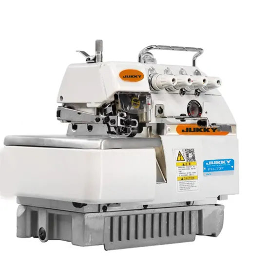 JK747 Domestic Industrial High-Speed Overlock Sewing Machine with 4 Thread and Two Needle Auto Lubricated Excellent Performance