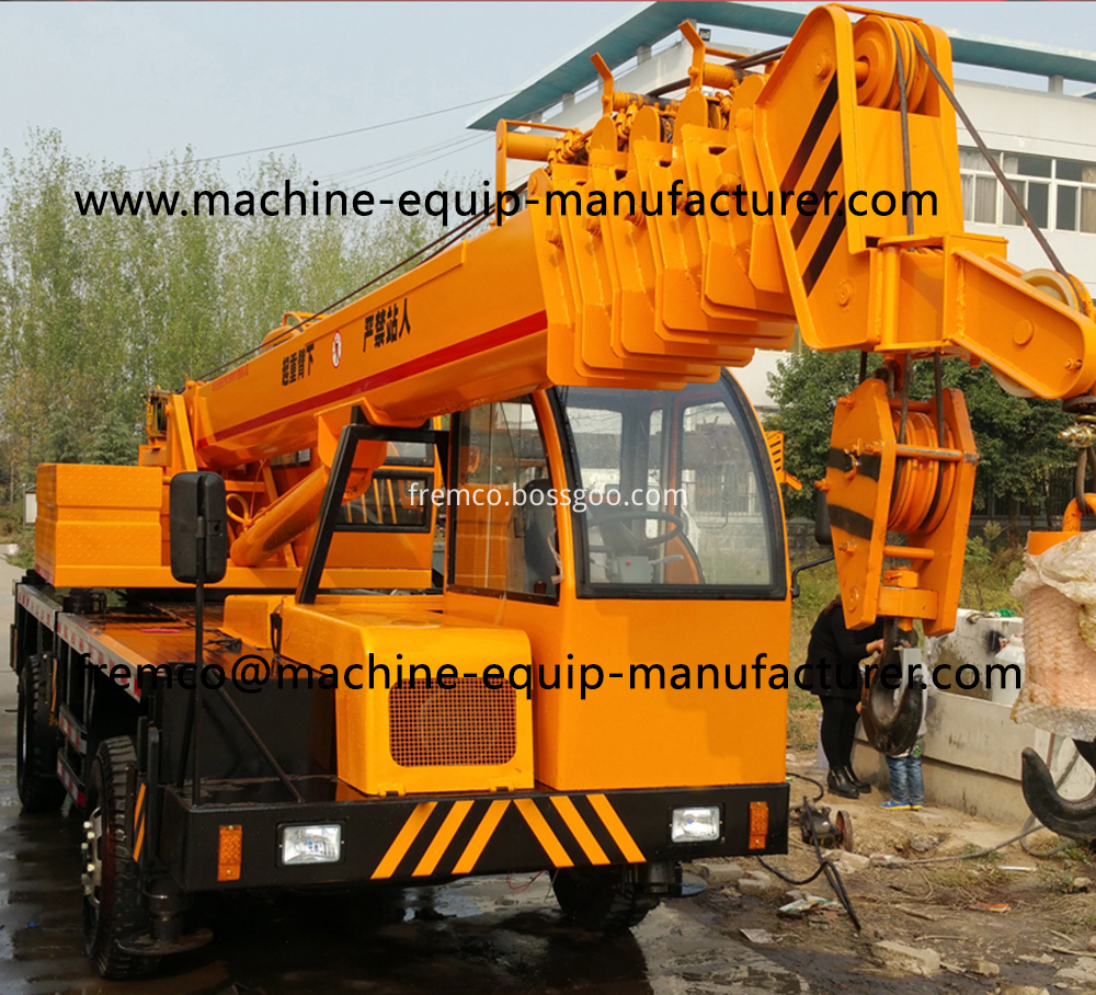 Truck Mounted Crane With Selfmade Chassis, High Quality Truck Mounted